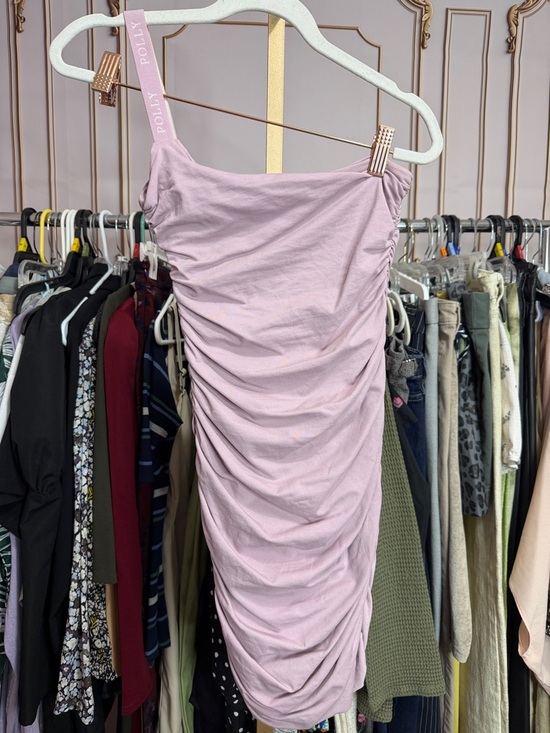 Oh Polly One Shoulder Batch A Violet Mini Dress UK 8/US 4 - Picture 2 of 11